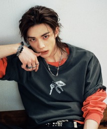 Guess | 【Stray Kids ヒョンジン着用】GUESS/ゲス UNI S/SLV TEE SHIRT グラフィックデザイン Tシャツ 半袖 メンズ レディース ユニセックス 2026年 夏 夏服(Tシャツ/カットソー)