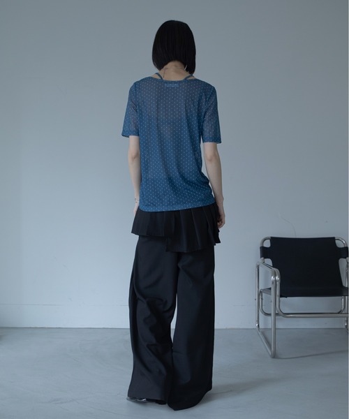 VACANCY(ヴァカンシー)の「プリーツレイヤードスラックス/取り外し可能(スラックス・レディース・ホワイト/ブラック・LARGE/MEDIUM/SMALL)」の10枚目の写真