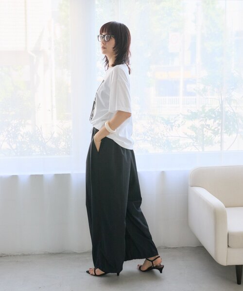 RIVE DROITE(リヴドロワ)の「【手洗い可/弱撥水素材】エアリーバルーンパンツ(その他パンツ・レディース・ブラック/ピンク・36/38)」の12枚目の写真