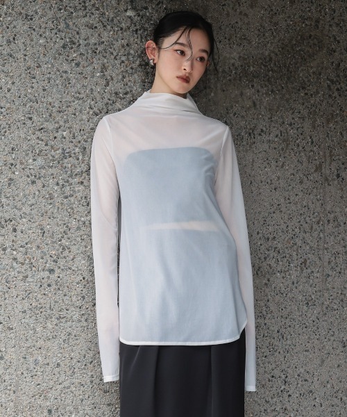 Callarus（カラルス）の「サテンワンピースセットアップ（ベアトップ＋キャミワンピース）［Callarus］（ワンピース・レディース・グレー/ブラック・M/S/LL/L）」の3枚目の写真