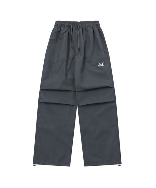 MUCENT(ムセント)の「テンダーパラシュートアウトポケットワイドパンツ(2カラー)(スウェットパンツ・レディース・チャコール/ブラック・FREE/1)」の2枚目の写真