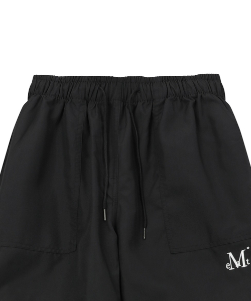 MUCENT(ムセント)の「テンダーパラシュートアウトポケットワイドパンツ(2カラー)(スウェットパンツ・レディース・チャコール/ブラック・FREE/1)」の4枚目の写真