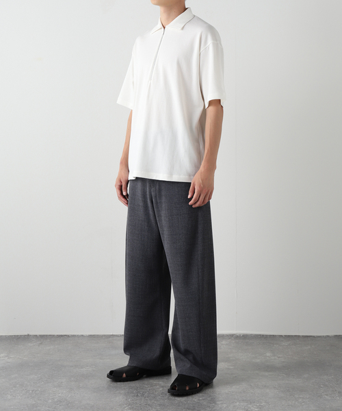 Product Twelve（プロダクトトゥエルブ）の「EDIFICE by Product Twelve リファインドハーフジップ（Tシャツ/カットソー・メンズ・ホワイト/ブラウン・LARGE/MEDIUM）」の21枚目の写真