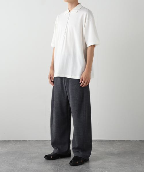Product Twelve（プロダクトトゥエルブ）の「EDIFICE by Product Twelve リファインドハーフジップ（Tシャツ/カットソー・メンズ・ホワイト/ブラウン・LARGE/MEDIUM）」の22枚目の写真