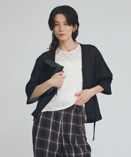 qualite(カリテ)の「ドライニットブルゾン(ブルゾン・レディース・オフホワイト/ブラック/ピンクベージュ・フリー)」の22枚目の写真