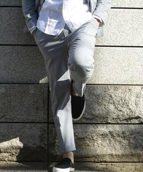 BEAUTY&YOUTH UNITED ARROWS（ビューティーアンドユースユナイテッドアローズ）の「BY ∴ ”TORAY” TCF/SHARK アンクルパンツ◆（スラックス・メンズ・グレー/ライトブルー・X-LARGE/MEDIUM/SMALL/LARGE）」の3枚目の写真