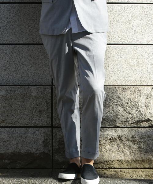 BEAUTY&YOUTH UNITED ARROWS（ビューティーアンドユースユナイテッドアローズ）の「BY ∴ ”TORAY” TCF/SHARK アンクルパンツ◆（スラックス・メンズ・グレー/ライトブルー・X-LARGE/MEDIUM/SMALL/LARGE）」の4枚目の写真