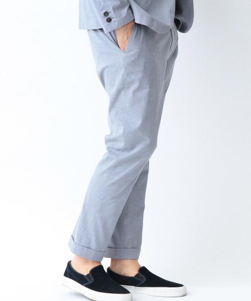 BEAUTY&YOUTH UNITED ARROWS（ビューティーアンドユースユナイテッドアローズ）の「BY ∴ ”TORAY” TCF/SHARK アンクルパンツ◆（スラックス・メンズ・グレー/ライトブルー・X-LARGE/MEDIUM/SMALL/LARGE）」の6枚目の写真