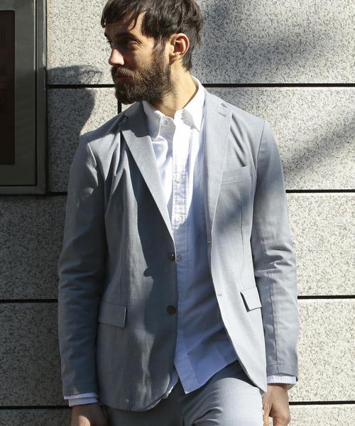 BEAUTY&YOUTH UNITED ARROWS（ビューティーアンドユースユナイテッドアローズ）の「BY ∴ ”TORAY” TCF/SHARK アンクルパンツ◆（スラックス・メンズ・グレー/ライトブルー・X-LARGE/MEDIUM/SMALL/LARGE）」の7枚目の写真