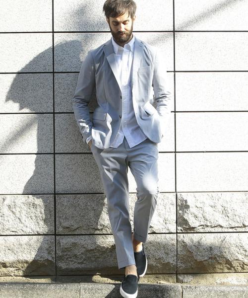 BEAUTY&YOUTH UNITED ARROWS（ビューティーアンドユースユナイテッドアローズ）の「BY ∴ ”TORAY” TCF/SHARK アンクルパンツ◆（スラックス・メンズ・グレー/ライトブルー・X-LARGE/MEDIUM/SMALL/LARGE）」の8枚目の写真