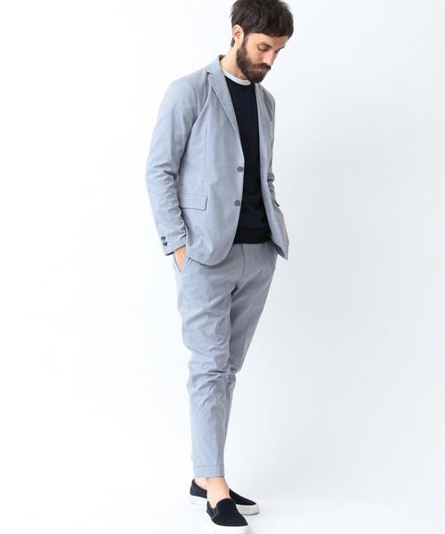 BEAUTY&YOUTH UNITED ARROWS（ビューティーアンドユースユナイテッドアローズ）の「BY ∴ ”TORAY” TCF/SHARK アンクルパンツ◆（スラックス・メンズ・グレー/ライトブルー・X-LARGE/MEDIUM/SMALL/LARGE）」の12枚目の写真