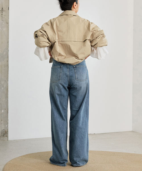 IENA LA BOUCLE（イエナラブークル）の「《洗える》IENA LA BOUCLE パウダリータフタブルゾン（その他アウター・レディース・ベージュ系その他/ブラック・FREE）」の18枚目の写真
