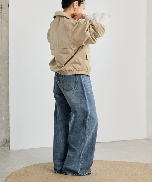 IENA LA BOUCLE（イエナラブークル）の「《洗える》IENA LA BOUCLE パウダリータフタブルゾン（その他アウター・レディース・ベージュ系その他/ブラック・FREE）」の17枚目の写真
