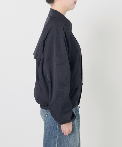 IENA LA BOUCLE（イエナラブークル）の「《洗える》IENA LA BOUCLE パウダリータフタブルゾン（その他アウター・レディース・ベージュ系その他/ブラック・FREE）」の13枚目の写真