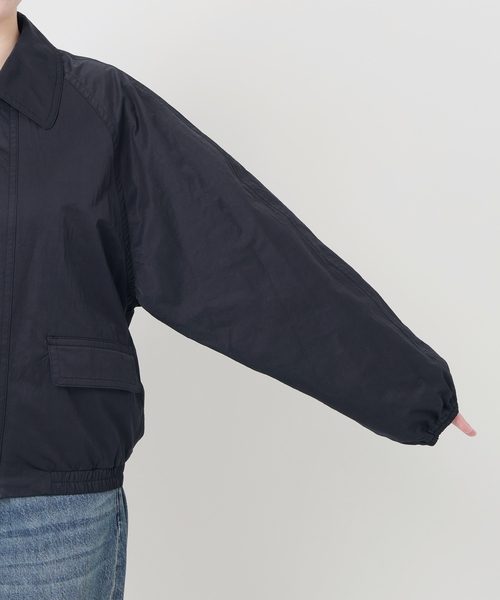 IENA LA BOUCLE（イエナラブークル）の「《洗える》IENA LA BOUCLE パウダリータフタブルゾン（その他アウター・レディース・ベージュ系その他/ブラック・FREE）」の12枚目の写真