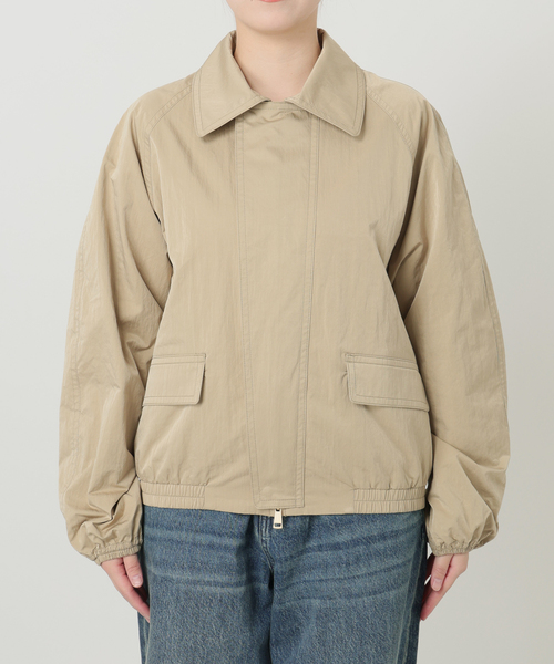 IENA LA BOUCLE（イエナラブークル）の「《洗える》IENA LA BOUCLE パウダリータフタブルゾン（その他アウター・レディース・ベージュ系その他/ブラック・FREE）」の5枚目の写真