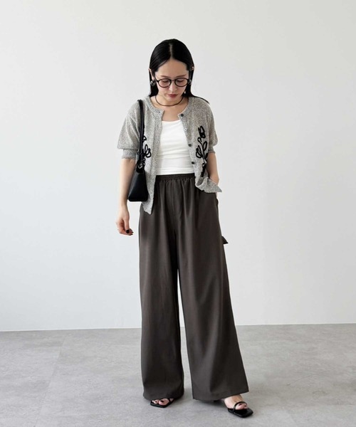 zena(ジェナ)の「ペインターイージーパンツ(その他パンツ・レディース・ブラウン系その他/グレイッシュベージュ/ブラック・FREE)」の9枚目の写真