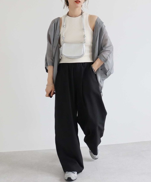 zena(ジェナ)の「ペインターイージーパンツ(その他パンツ・レディース・ブラウン系その他/グレイッシュベージュ/ブラック・FREE)」の4枚目の写真