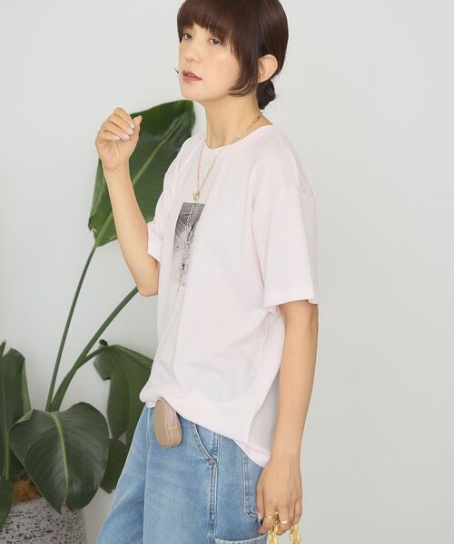 AMERICAN HOLIC（アメリカンホリック）の「アソートプリントTシャツ（Tシャツ/カットソー・レディース・オフホワイト/ホワイト系その他/ライトピンク/グリーン系その他3・FREE）」の7枚目の写真