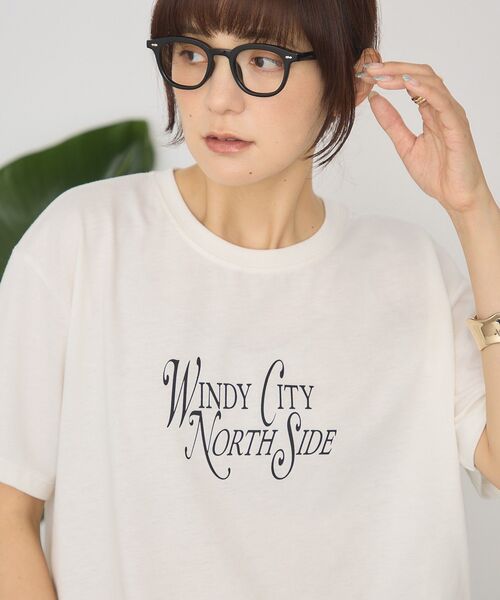 AMERICAN HOLIC（アメリカンホリック）の「アソートプリントTシャツ（Tシャツ/カットソー・レディース・オフホワイト/ホワイト系その他/ライトピンク/グリーン系その他3・FREE）」の2枚目の写真