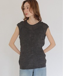CLEIO | 【CLEIO】リンクルシアーニットトップス WRINKLE SHEER KNIT TOPS(Tシャツ/カットソー)