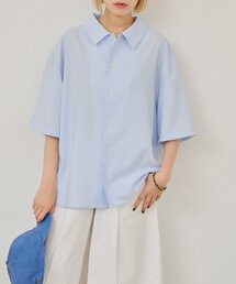 【UNISEX】シアサッカーストライプシャツ