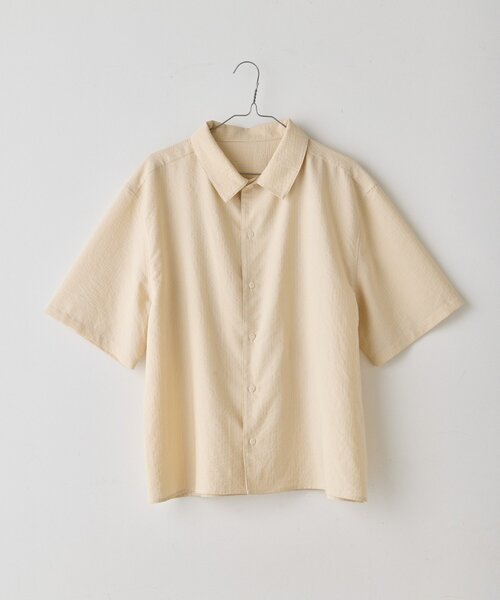 WHIMSIC(ウィムジック)の「【UNISEX】シアサッカーストライプシャツ(シャツ/ブラウス・メンズ・ブルー/グリーン/イエロー・FREE)」の19枚目の写真