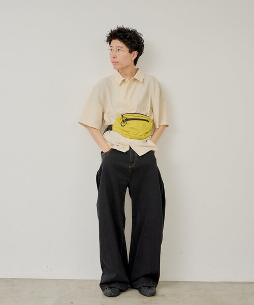 WHIMSIC(ウィムジック)の「【UNISEX】シアサッカーストライプシャツ(シャツ/ブラウス・メンズ・ブルー/グリーン/イエロー・FREE)」の20枚目の写真