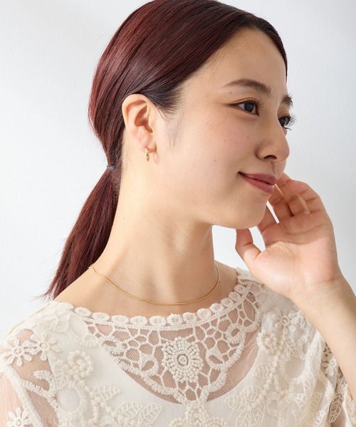 CALIN STANDARD(カリンスタンダード)の「◆金属アレルギー対応◆◆made in japan◆ 【高品質ポスト】【純金・純銀厚メッキ】ダブルライン ジルコニアセラミックポストピアス(ピアス(両耳用)・レディース・シルバー/ゴールド/ピンクゴールド・FREE)」の13枚目の写真