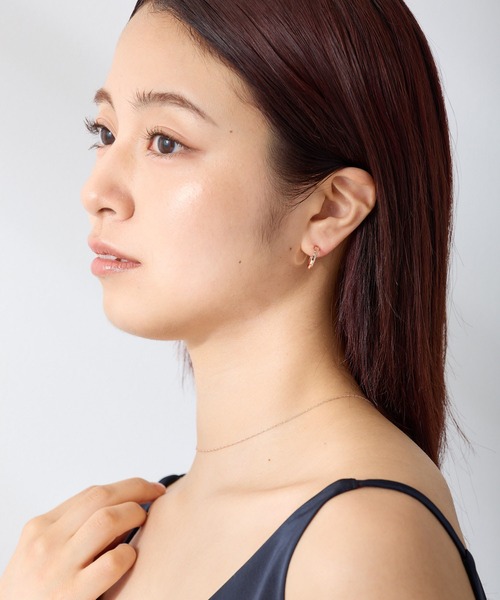 CALIN STANDARD(カリンスタンダード)の「◆金属アレルギー対応◆◆made in japan◆ 【高品質ポスト】【純金・純銀厚メッキ】ダブルライン ジルコニアセラミックポストピアス(ピアス(両耳用)・レディース・シルバー/ゴールド/ピンクゴールド・FREE)」の16枚目の写真