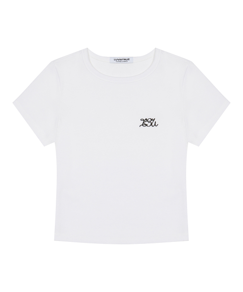 LUVISTRUE(ラヴイズトゥルー)の「BASIC ILOVEU FIT TEE(WHITE)(Tシャツ/カットソー・レディース・その他・FREE)」の2枚目の写真