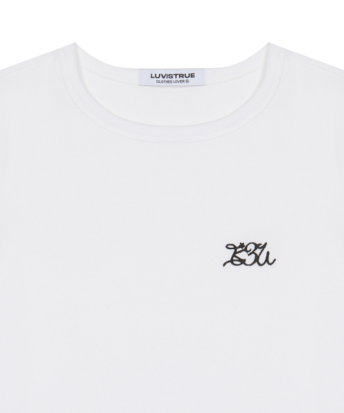 LUVISTRUE(ラヴイズトゥルー)の「BASIC ILOVEU FIT TEE(WHITE)(Tシャツ/カットソー・レディース・その他・FREE)」の4枚目の写真