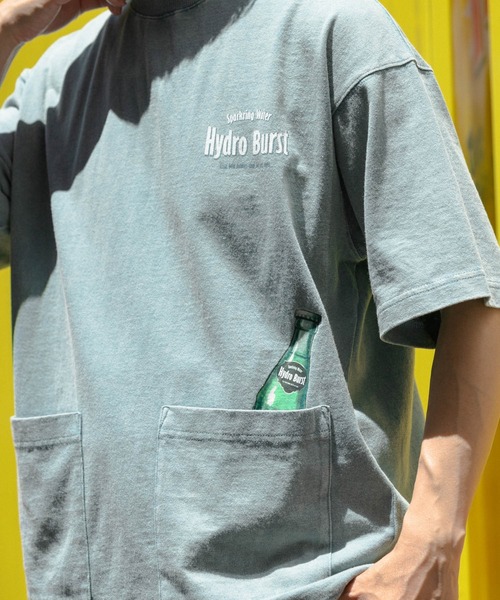 ITEMS URBANRESEARCH(アイテムズ アーバンリサーチ)の「USEDライクビバレッジプリントTシャツ(Tシャツ/カットソー・メンズ・パープル/ミント/ブラック・MEDIUM/LARGE)」の17枚目の写真