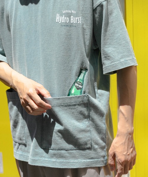 ITEMS URBANRESEARCH(アイテムズ アーバンリサーチ)の「USEDライクビバレッジプリントTシャツ(Tシャツ/カットソー・メンズ・パープル/ミント/ブラック・MEDIUM/LARGE)」の20枚目の写真