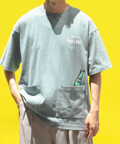 ITEMS URBANRESEARCH(アイテムズ アーバンリサーチ)の「USEDライクビバレッジプリントTシャツ(Tシャツ/カットソー・メンズ・パープル/ミント/ブラック・MEDIUM/LARGE)」の21枚目の写真
