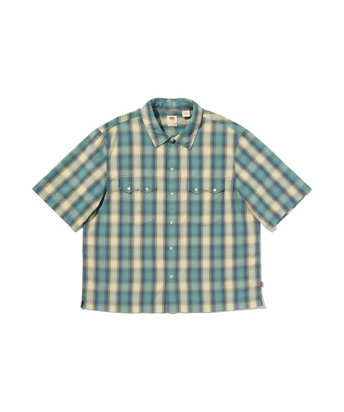 Levi's(リーバイス)の「Levi's/リーバイス ショートスリーブ ボックスウエスタンシャツ(シャツ/ブラウス・メンズ・ブルー・XL/S/L/M)」の4枚目の写真
