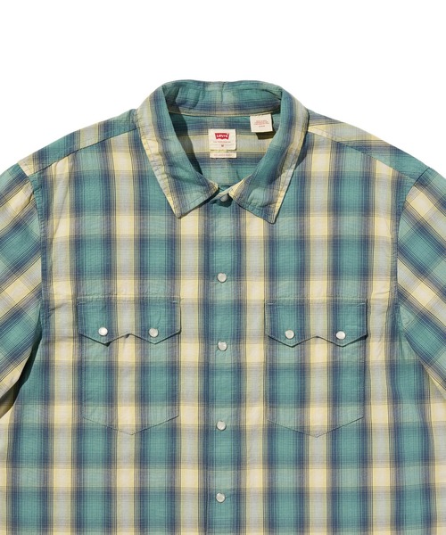Levi's(リーバイス)の「Levi's/リーバイス ショートスリーブ ボックスウエスタンシャツ(シャツ/ブラウス・メンズ・ブルー・XL/S/L/M)」の6枚目の写真