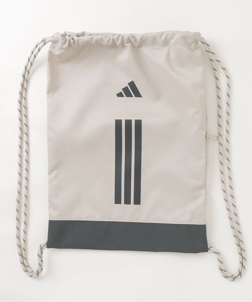 adidas(アディダス)の「adidas/アディダス アディダス APWR ジムサック(バックパック/リュック・メンズ・アイボリー/グレー/ブラック・ONE SIZE)」の1枚目の写真
