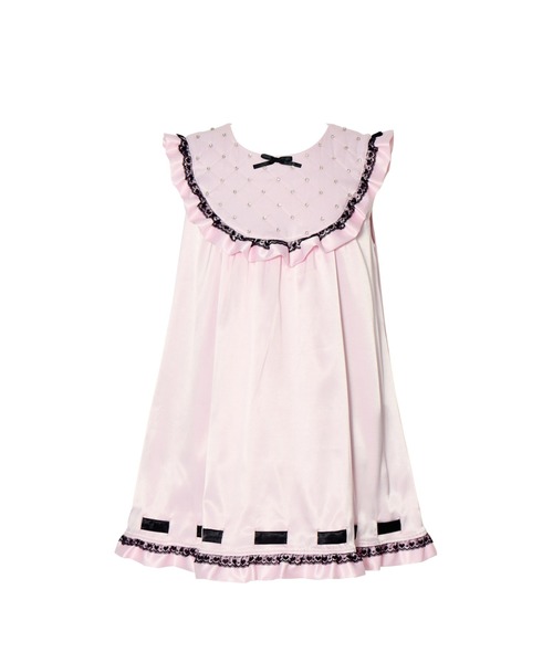 AVENCHUMU（アバンチュウム）の「Rhinestone quilting baby doll onepiece（ワンピース・レディース・ブラック/ピンク・FREE）」の18枚目の写真