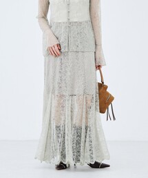 NOLLEY’S Sophi | 《セットアップ対応》ウォッシャブラルッセルレースマキシマーメイドスカート(スカート)