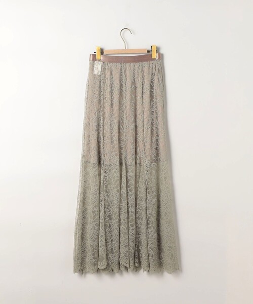 NOLLEY’S Sophi(ノーリーズソフィ)の「《セットアップ対応》ウォッシャブラルッセルレースマキシマーメイドスカート(スカート・レディース・オリーブ/ホワイト・38/36)」の11枚目の写真