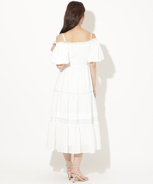 AND COUTURE(アンドクチュール)の「ピンタックティアードワンピース(ワンピース・レディース・ブラック/イエロー/オフホワイト・FREE)」の5枚目の写真