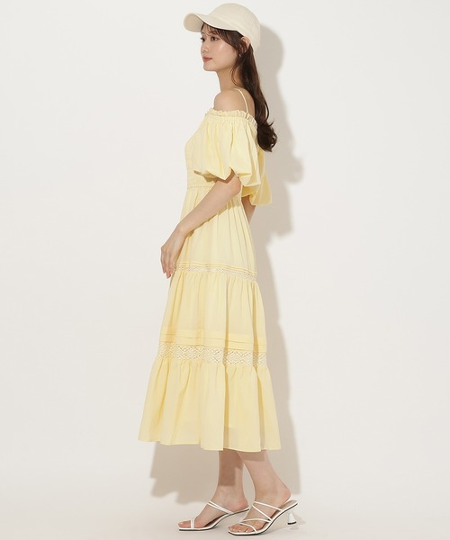 AND COUTURE(アンドクチュール)の「ピンタックティアードワンピース(ワンピース・レディース・ブラック/イエロー/オフホワイト・FREE)」の11枚目の写真