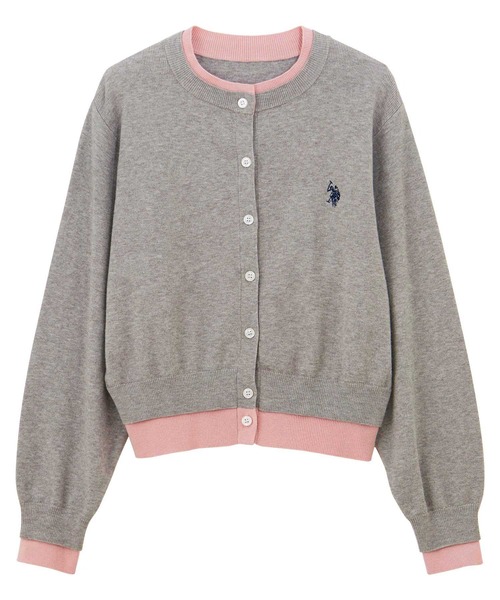 U.S. POLO ASSN.(ユーエスポロアッスン)の「GeeRA別注【U.S. POLO ASSN.】レイヤード風配色カーディガン(カーディガン/ボレロ・レディース・ネイビー/杢グレー/ブラウン・X-LARGE/LARGE/MEDIUM/SMALL)」の20枚目の写真