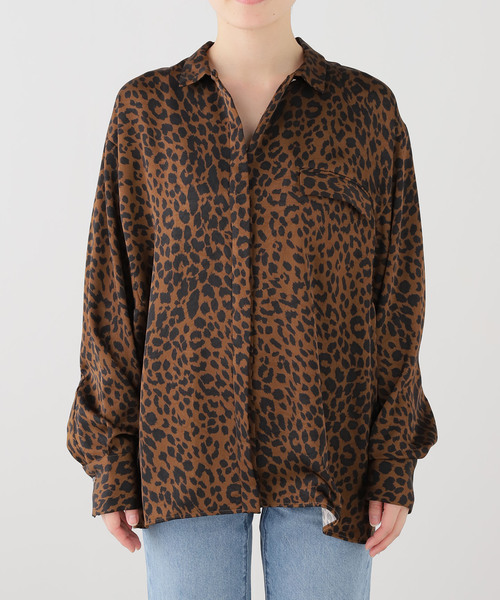 JOURNAL STANDARD(ジャーナルスタンダード)の「【ARCHIVE STANCE/アーカイブスタンス】 Leopard dolman S SHIRT(シャツ/ブラウス・レディース・ベージュ・FREE)」の12枚目の写真