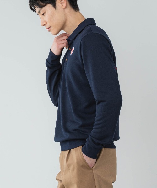 archivio(アルチビオ)の「<MENS>UV速乾ポロ裏毛トレーナー(ポロシャツ・メンズ・ネイビー/ブラック/ブラウン/ライトグレー・M/L/LL)」の13枚目の写真