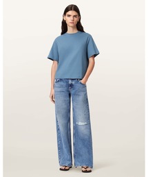 TIA WIDE LEG DENIM JEANS | TIA ワイド レッグ デニム ジーンズ