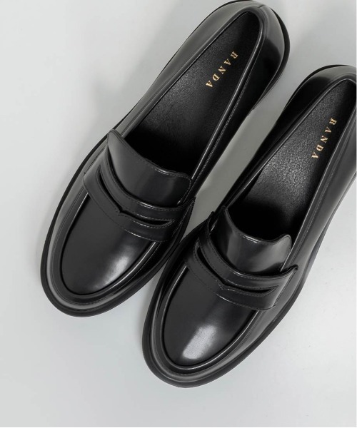 RANDA（ランダ）の「ベーシックヒールアップローファー（ローファー・レディース・ブラック/ダークブラウン・M/S/LL/L）」の17枚目の写真