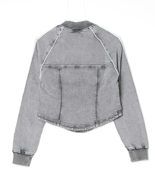 adidas(アディダス)の「SST デニム コルセット トラックトップ / ジャージ / トラックジャケット / アディダスオリジナルス adidas Originals(ジャージ・レディース・グレー・LARGE/MEDIUM/SMALL/X-LARGE/XX-LARGE/3XL)」の6枚目の写真