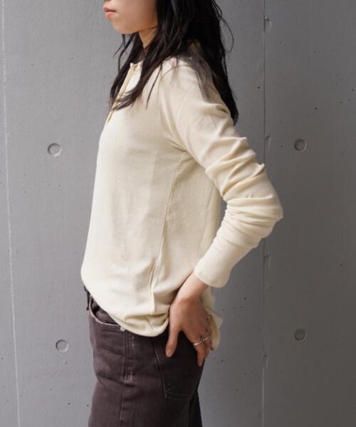 YENN(イエン)の「YENN(イエン)HENRY HOODIE LONGTEE(Tシャツ/カットソー・レディース・ピンク/その他6/ブラック・F)」の10枚目の写真